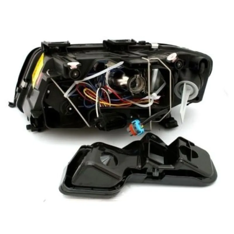 Φανάρια εμπρός angel eyes για Audi A6 (1997-2001) / Allroad 1999-2005 - μαύρα , με λάμπες (Η7) - σετ 2τμχ. Φανάρια εμπρός angel eyes για Audi A6 (1997-2001) / Allroad 1999-2005 - μαύρα , με λάμπες (Η7) - σετ 2τμχ.
